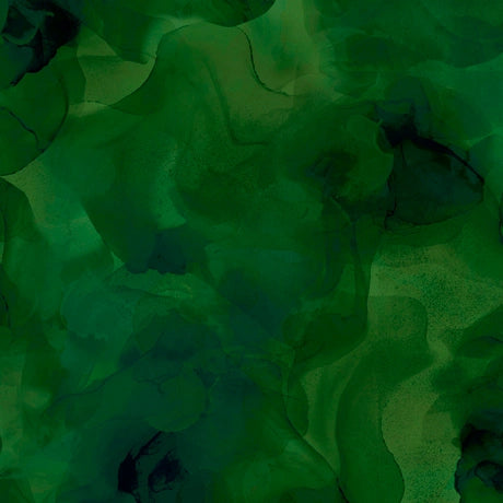 Aura Evergreen watercolor blender cotton quilting fabric yardage