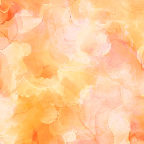 Aura Apricot watercolor blender cotton quilting fabric yardage
