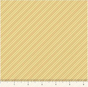 Life is better with Friends Straw Diagonal Stripe Fabric Yardage