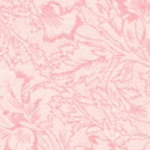 The Benartex Floral Pink Lady 108" Wide Quilt Backing Fabric features an elegant, intricate leaf and flower pattern in soft shades of pink with a subtle monochromatic design—perfect for quilting projects.