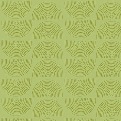 Autumn Smiles Sage Arched Geo Fabric Yardage
