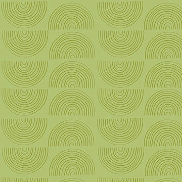 Autumn Smiles Sage Arched Geo Fabric Yardage - quilt fabric for sewing and quilting projects