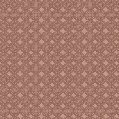 Autumn Smiles Brown Floral Medallions Fabric Yardage