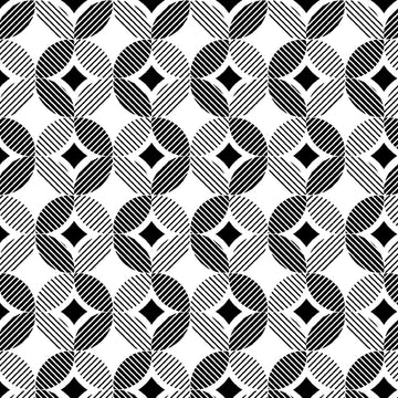 Garden At Twilight White Circle Geo Fabric Yardage - quilt fabric for sewing and quilting projects