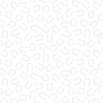 Quilting Illusions White Horseshoes Fabric Yardage - quilt fabric for sewing and quilting projects