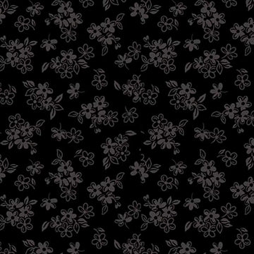 Quilting Illusions Black Calico Fabric Yardage