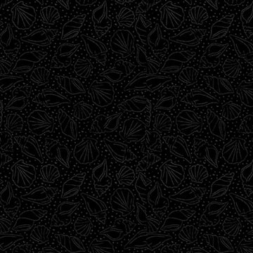 Quilting Illusions Black Shells Fabric Yardage