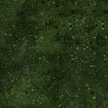 Essentials Basics Dark Green Spatter Fabric Yardage - quilt fabric for sewing and quilting projects