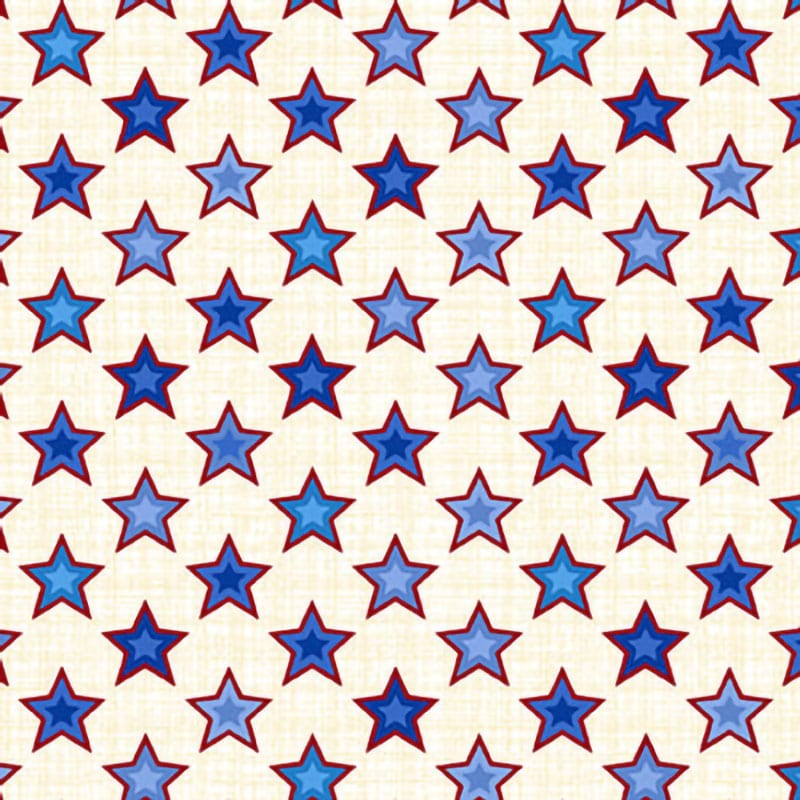 Liberty Hill Stars on Cream Fabric Yardage