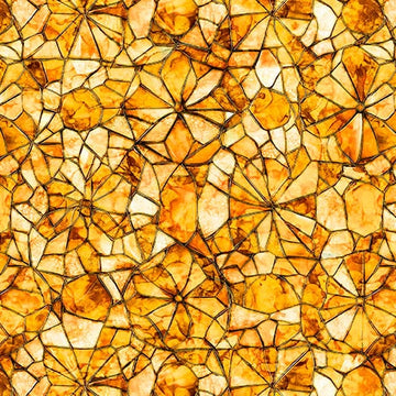 Lumenique Amber Mosaic Fabric Yardage - quilt fabric for sewing and quilting projects