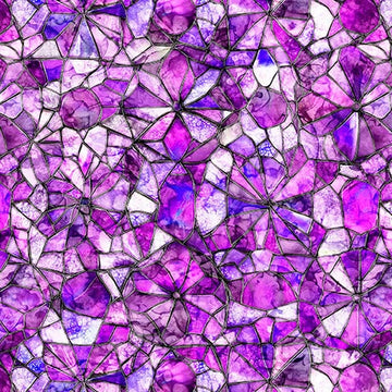 Lumenique Orchid Mosaic Fabric Yardage - quilt fabric for sewing and quilting projects