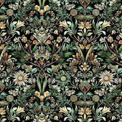 Woodland Floral Forest 108" Wide 3 Yard Quilt Fabric Back Pack - image 1 - wide quilt backing fabric for longarm quilting
