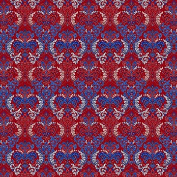 Liberty Hill Red Damask 108" Wide Quilt Backing Fabric