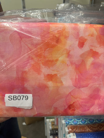 Aura Carnation quilting fabric short bolt