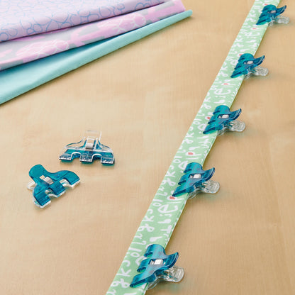 Clover 12 Piece Blue Triple Wide Wonder Clips