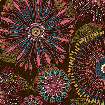  Flora Dora Autumn Floral Medallions 108" Wide Quilt Backing Fabric