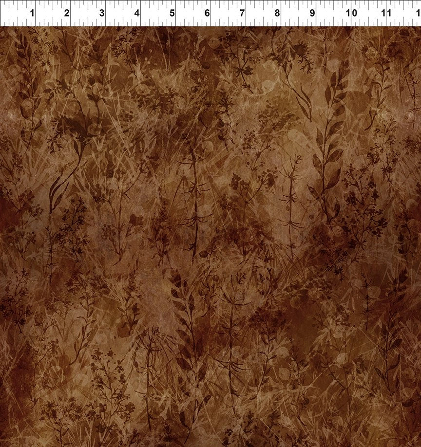 Reflections of Autumn II Brown Twigs Fabric Yardage