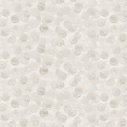 Purely Neutral Grey Dots Fabric Yardage