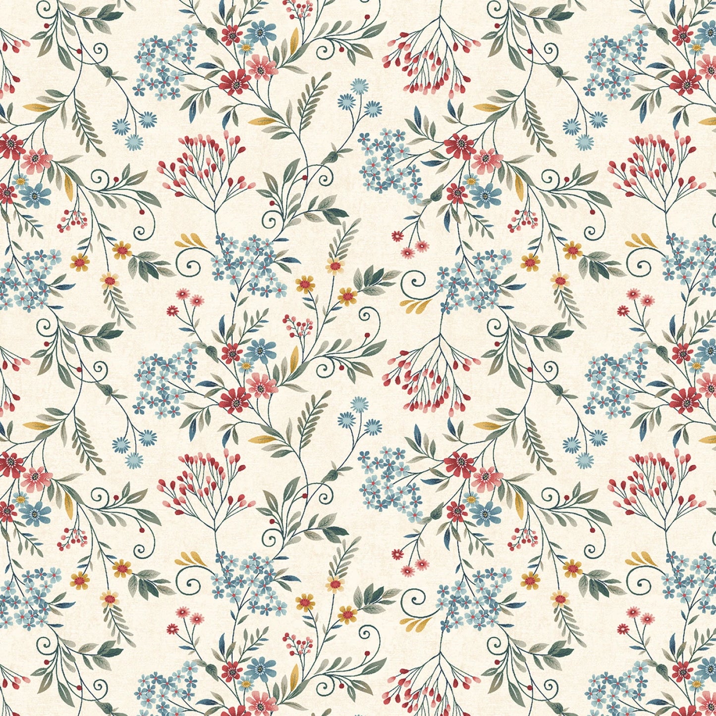 Norwegian Forest Tender Vines Yardage