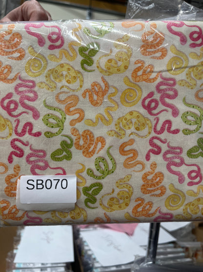 Cactus Rose Rodeo snake toss quilting fabric short bolt