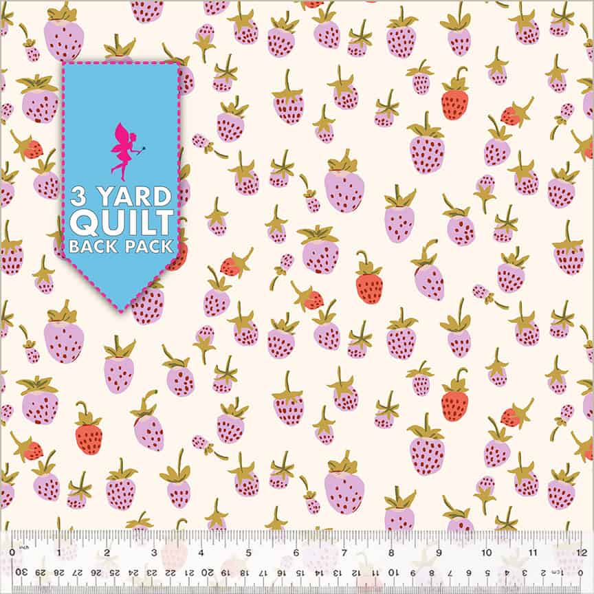 Strawberry Lilac 108" Wide Quilting Backing Fabric 3 Yard Back Pack