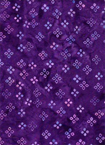 Remnants of Summer Purple Dots Batik Fabric Yardage