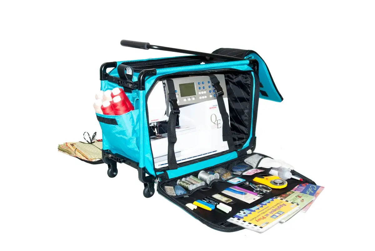 Tutto 20" Turquoise Sewing Machine Case On Wheels Medium