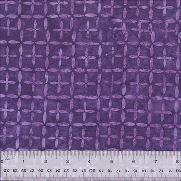 Quiltessentials Splendor Purple Intersection Batik Fabric Yardage