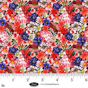 Cameo Appearance Pink Small Floral Fabric Yardage - quilt fabric for sewing and quilting projects