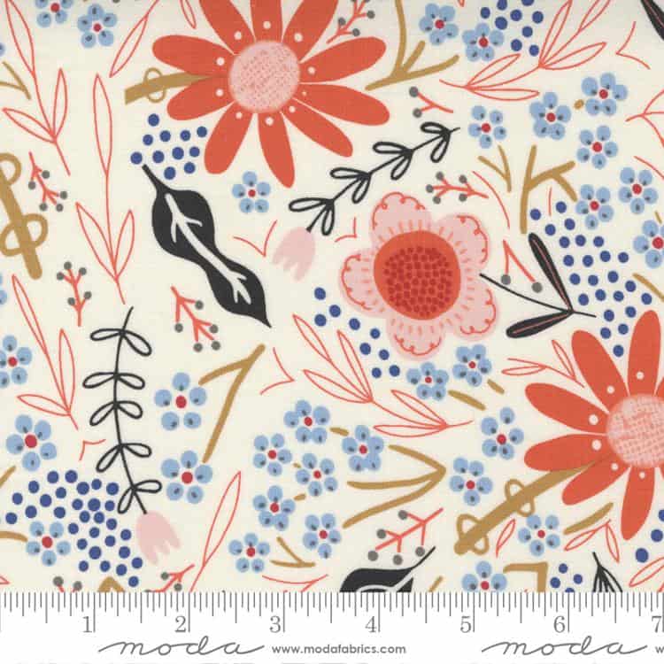 Birdsong Cloud Floral Fabric Yardage