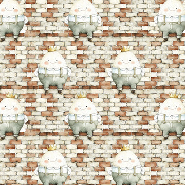 Nursery Rhyme Time Ivory Humpty Dumpty Fabric Yardage at Quilted Joy