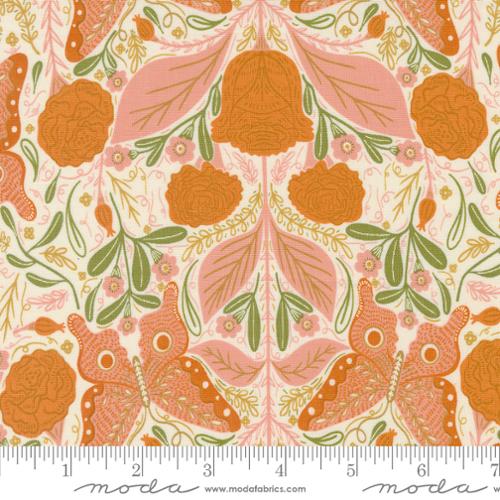 Woodland Wonder Pink Vintage Butterfly Fabric Yardage Product Photo
