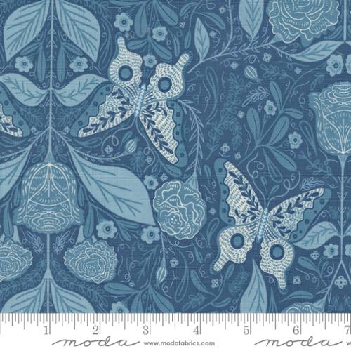 Woodland Wonder Dusk Vintage Butterfly Fabric Yardage Product Photo