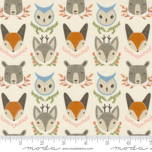 Woodland Wonder Cloud Animal Heads Fabric Yardage Product Photo