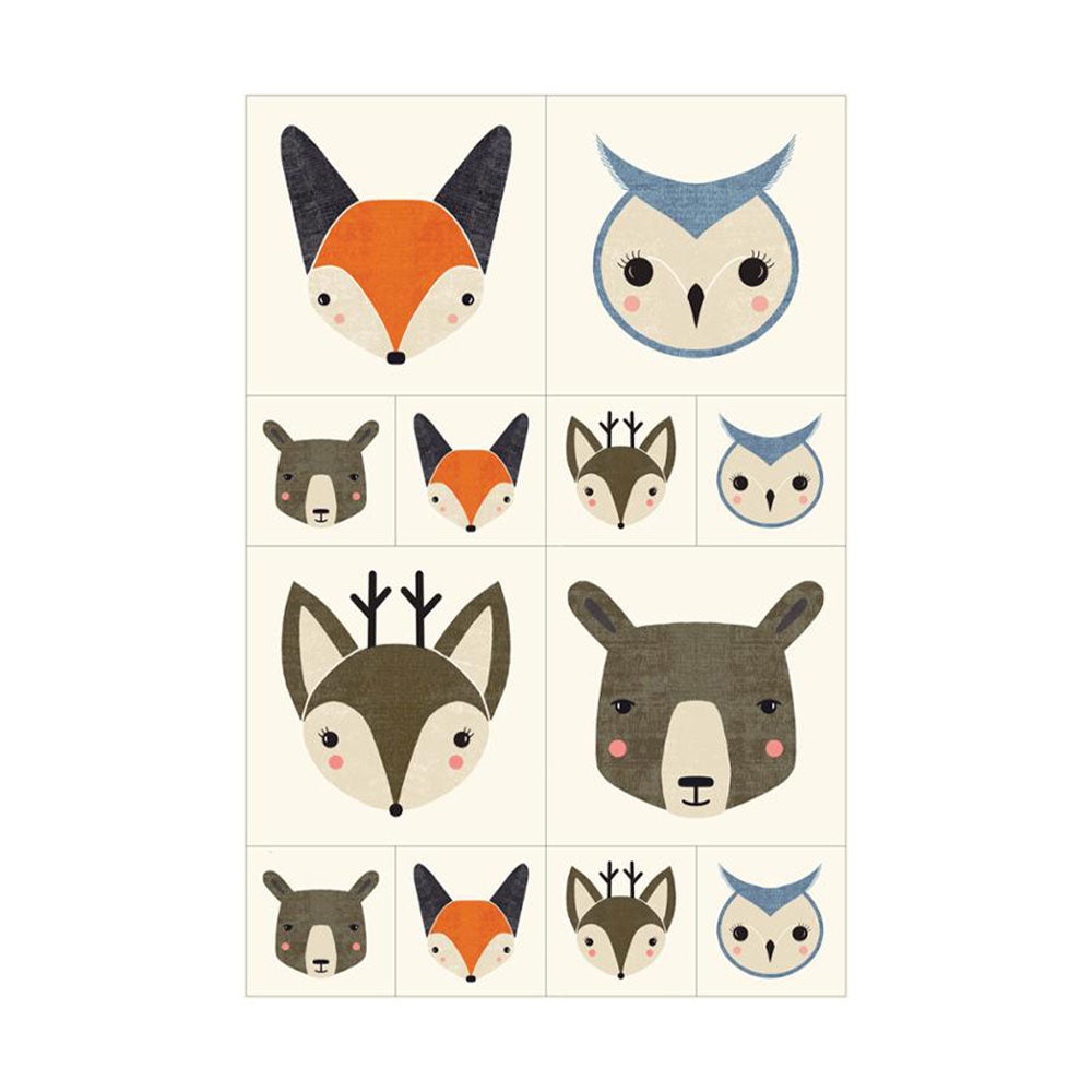 Woodland Wonder Animal Heads Panel Product Photo