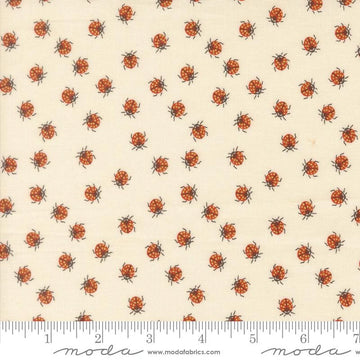 Ladybug Whimsy eggshell ladybugs metallic cotton fabric yardage