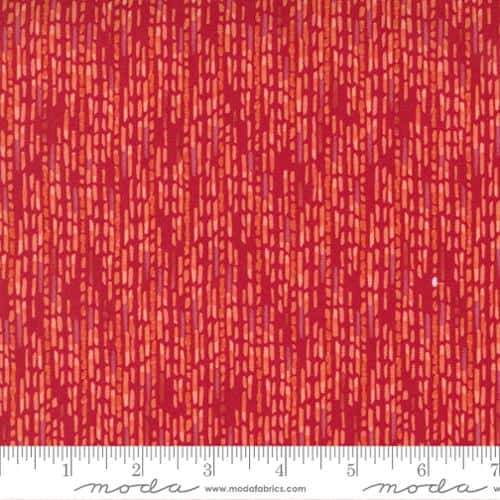 Carolina Lilies Red Fabric Yardage