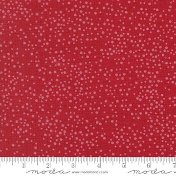 Dotty Thatched Scarlet Fabric Yardage