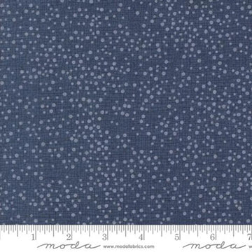Dotty Thatched Navy Fabric Yardage