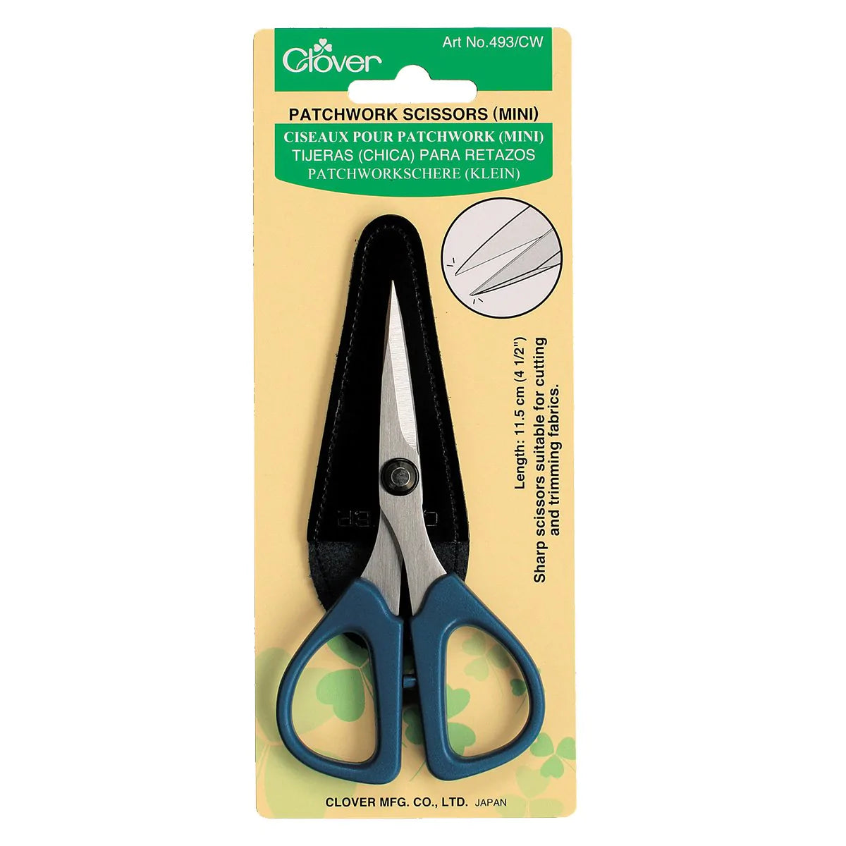 Clover Mini Patchwork Scissors packaging