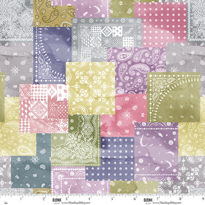 Deja Moo Tertieary Scrappy Bandana Fabric Yardage