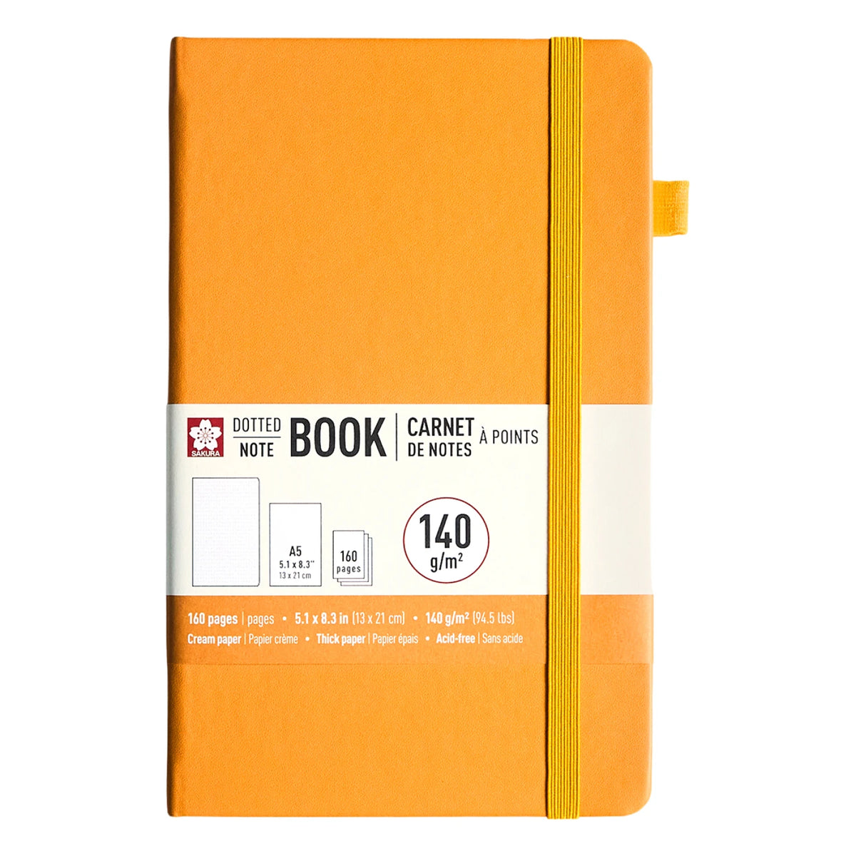 Sakura Notebook dotted A5 Japanese Kerria pink cherry blossom cover