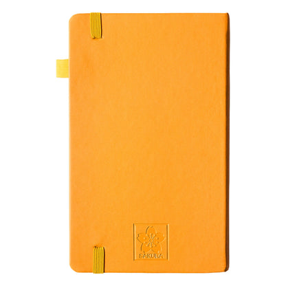 Sakura Notebook A5 Japanese Kerria back cover floral design