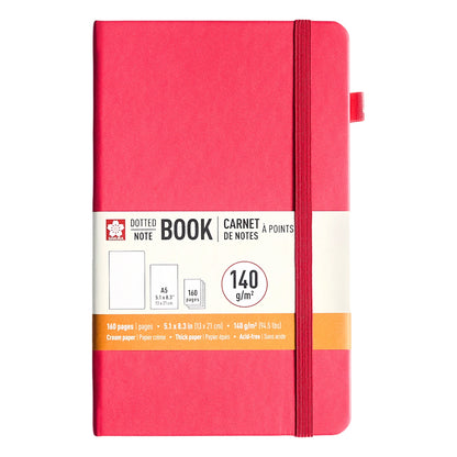 Sakura Notebook dotted A5 Red Plum Blossom floral Japanese cover