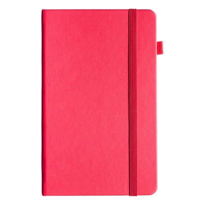 Sakura Notebook A5 Red Plum Blossom open showing dotted grid pages