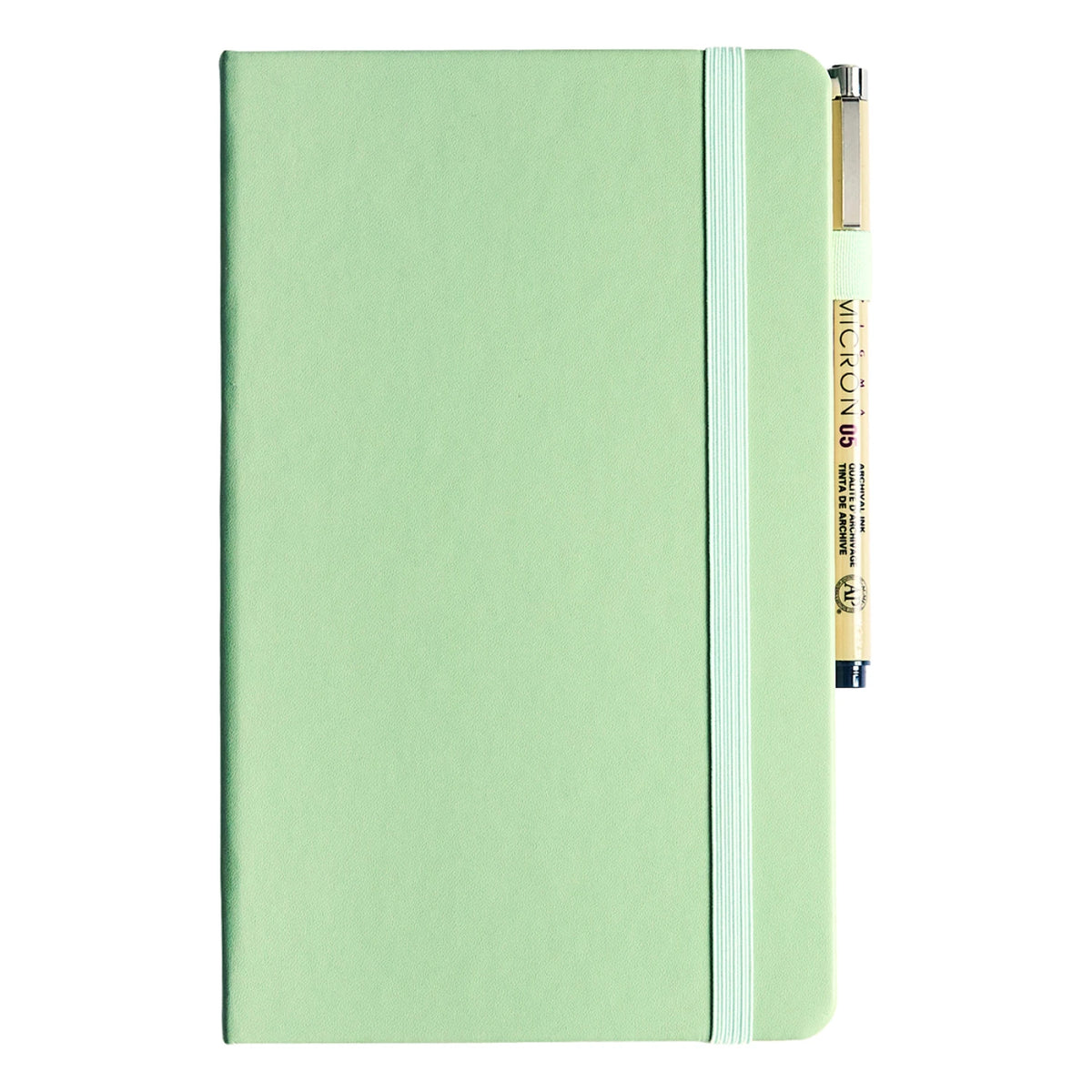 Sakura Notebook A5 Pale Patina size comparison and page count
