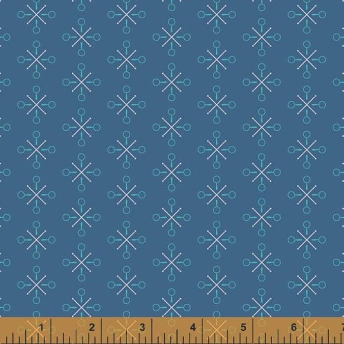 Spotted Blue Fabric Yardage