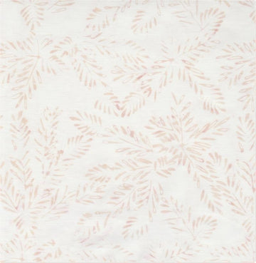 Fresh Cream Leaves Batik Fabric Yardage by Batik Textiles