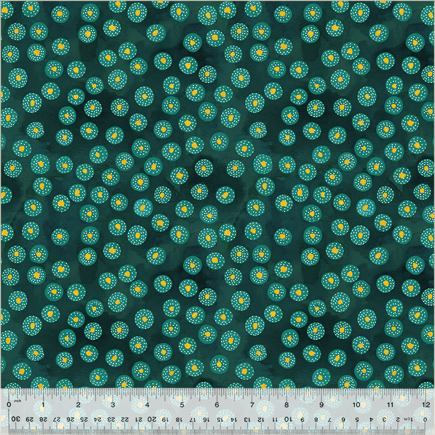 Ebb & Flow Jungle Spritz Metallic Fabric Yardage