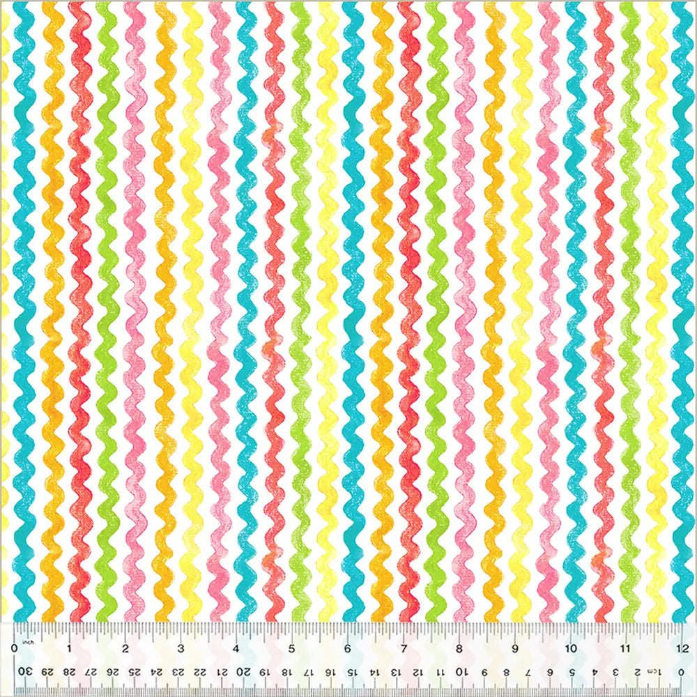 Spring Dreams Multi Ric Rac Fabric Yardage Product Photo